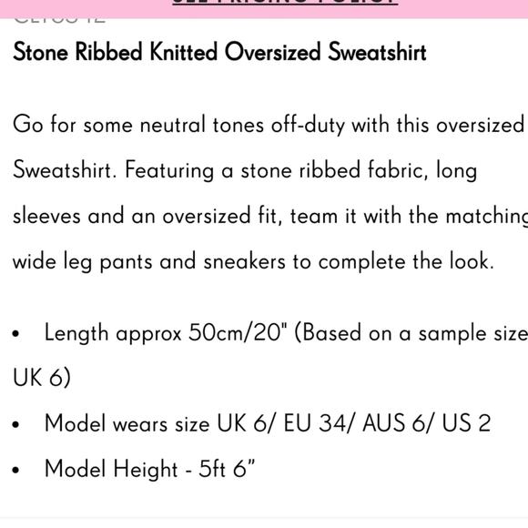 PrettyLittleThing Stone Ribbed Knitted Oversized Sweater - Picture 12 of 13